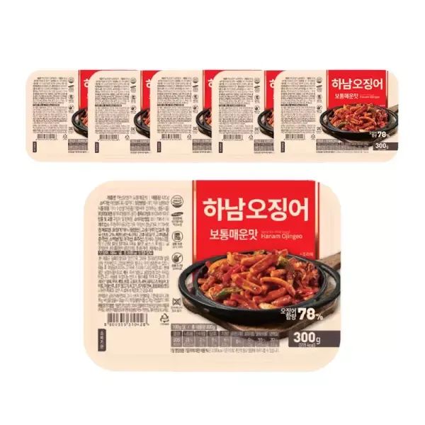 상품 이미지: 하남오징어 보통매운맛, 300g, 6개