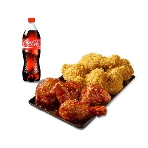 상품 이미지: (BBQ) 황올반+BBQ양념반+콜라1.25L
