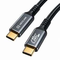 상품 이미지: 네오링크 C타입-C타입 썬더볼트4 240W 40Gbps 고속충전 케이블 USB4 PD, 1m, 1개