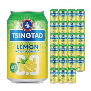 상품 이미지: 칭따오 0.0 논알콜릭 레몬 330ml 24캔 / 논알콜 맥주 No.1