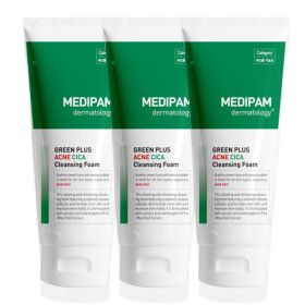 상품 이미지: (행사가+추가쿠폰) 메디팜 아크네 시카 클렌징폼 220ml 3개 / 여드름성 피부 완화 기능성