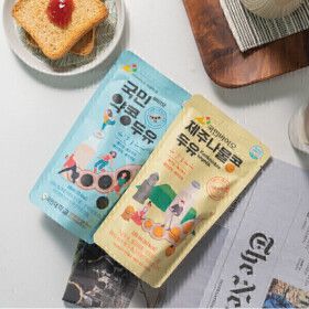 상품 이미지: 국민바이오 약콩두유180ml 20팩+제주나물콩두유180ml 20팩 (총40팩) 무가당 국산 원액두유