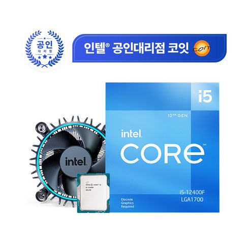 상품 이미지: 인텔 12세대 CPU 코어 i5-12400F 엘더레이크