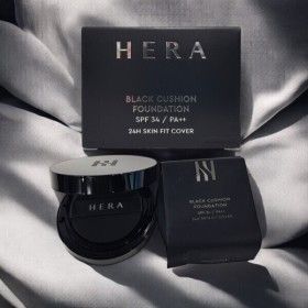 상품 이미지: HERA 헤라 블랙 쿠션 파운데이션 21C1 (본품 15g+리필 15g) 정품 최신제조 완벽 커버