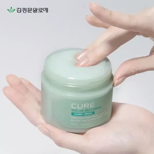 상품 이미지: 김정문알로에 큐어 리알로에 대용량 수분 젤리크림 100ml 2개