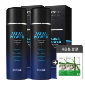 상품 이미지: (1+1)리코셀 퍼펙트 맨 아쿠아 파워 올인원 에센스 150ml / 남성화장품 미백 주름개선 시트러스향