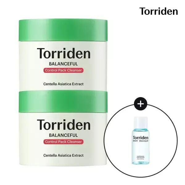 상품 이미지: [SET] 밸런스풀 시카 포어 컨트롤 팩 클렌저 120g x 2개 (+클렌징 오일 30ml)