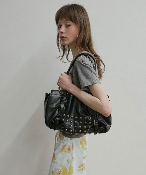 상품 이미지: Metal Stud Tote Bag Black