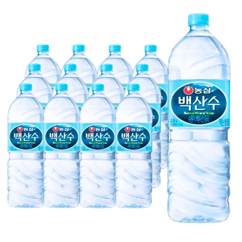상품 이미지: 백산수 2Lx12병/24병 무유라벨 혼용출고 물 샘물 백두산생수