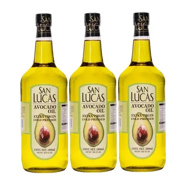 상품 이미지: San-Lucas 아보카도 오일 1L x 3병 엑스트라버진 냉압착 HASS 외