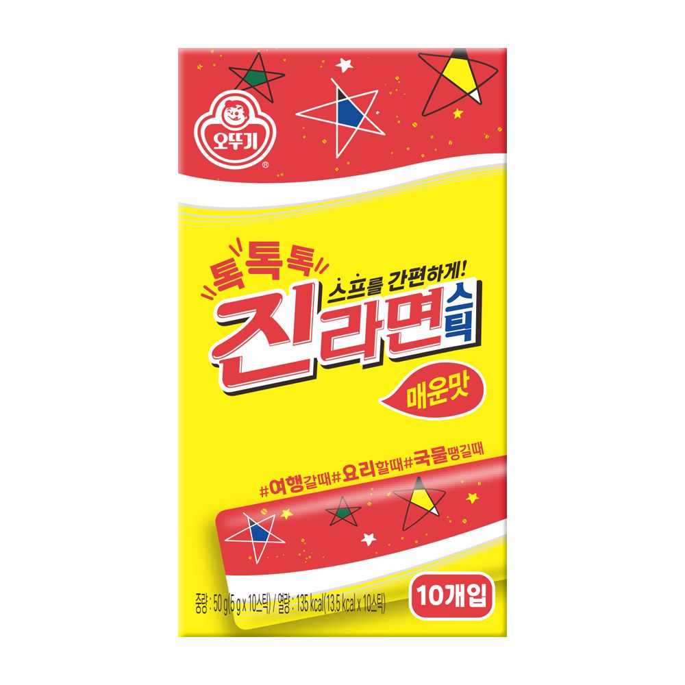 상품 이미지: 오뚜기 톡톡톡 진라면 스틱 매운맛 50g, 1개