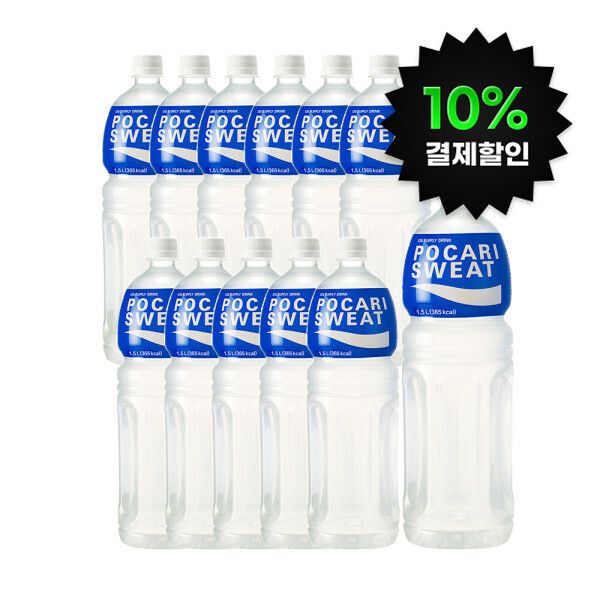 상품 이미지: (10%결제할인)포카리스웨트 1.5L x 12PET 동아오츠카/이온음료