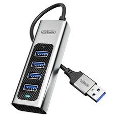 상품 이미지: 코드웨이 USB 3.0 타입 노트북 멀티허브 4포트, 그레이-0.2m, 1개
