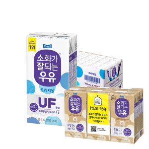 상품 이미지: 매일 소화가 잘되는 멸균우유 190ml 48팩 + 소화가 잘되는우유 미숫가루 6팩 증정
