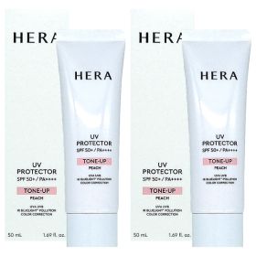 상품 이미지: 헤라 UV 프로텍터 톤업 피치 50ml 1+1 파데프리선크림 톤업썬크림