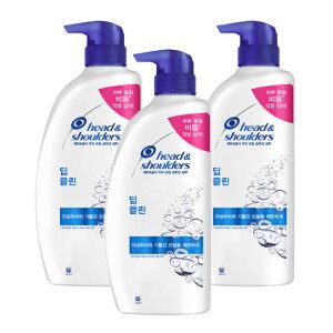 상품 이미지: 헤드앤숄더 딥클린 샴푸 850ml 3개 + 헤드앤숄더 가려운 두피 케어 샴푸 80ml