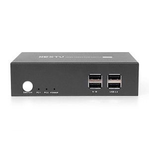 상품 이미지: 4K HDMI 2포트 듀얼 KVM스위치 NEXT 7702KVM-4KDUAL