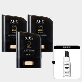 상품 이미지: AHC 마스터즈 에어리치 선스틱 14g 3개 +(증정)프로샷 세럼 5ml