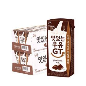 상품 이미지: 남양 맛있는우유 GT 초코 190ml 48팩 / 멸균우유
