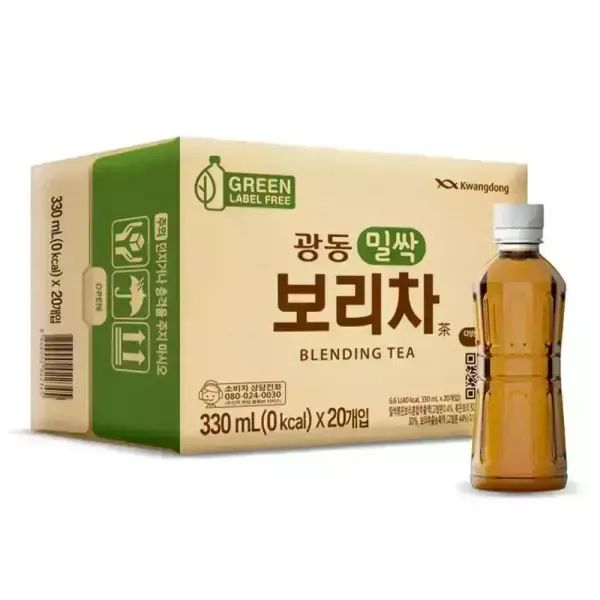 상품 이미지: [본사직영] 광동 밀싹보리차 무라벨 330ml 20입 (유/무라벨 랜덤발송) G