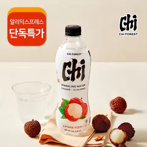 상품 이미지: 치 포레스트 제로슈거 리치 탄산음료 480ml x 15입
