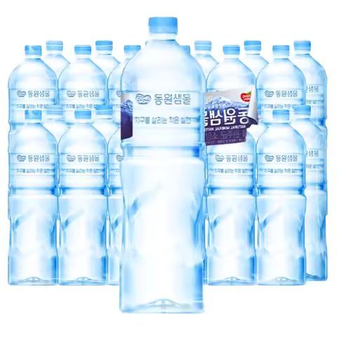 상품 이미지: 동원샘물 2리터 6병 유무라벨 혼용출고 미네랄워터 당일출고
