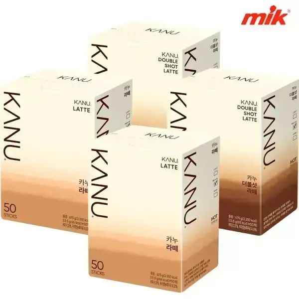 상품 이미지: 맥심 카누 라떼/더블샷라떼 100T [아메리카노/다크/마일드/디카페인/캡슐커피