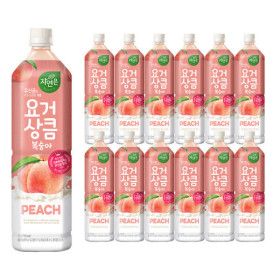 상품 이미지: 자연은 요거상큼 복숭아 1.5L 12개