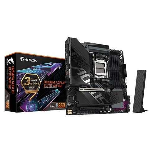 상품 이미지: 기가바이트 GIGABYTE B850M AORUS ELITE WIFI6E 피씨디렉트 MOTHERBOARD 메인보드