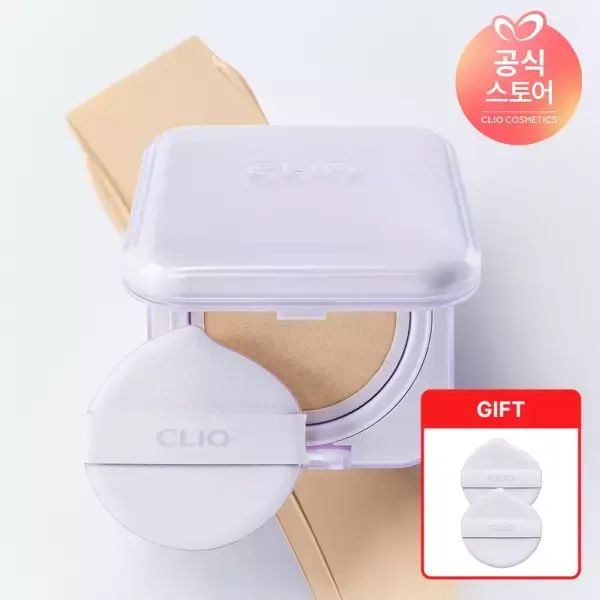 상품 이미지: 클리오 킬커버 메쉬 블러 쿠션 기획 [본품+리필] [GIFT] 퍼프(랜덤) 2P