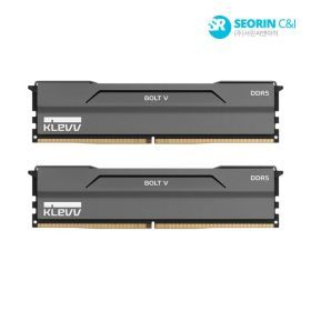 상품 이미지: 서린공식 ESSENCORE KLEVV DDR5-6000 CL30 BOLT V 블랙 패키지 서린 (64GB(32Gx2)