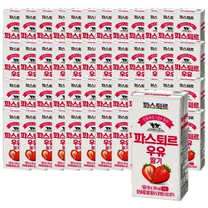 상품 이미지: 파스퇴르 전용목장 190mL 딸기우유 24입 X2 (48입)