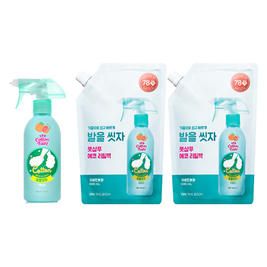 상품 이미지: 온더바디 발을씻자 코튼풋샴푸, 385ml 자몽, 1개 + 리필 자몽 500ml , 2개