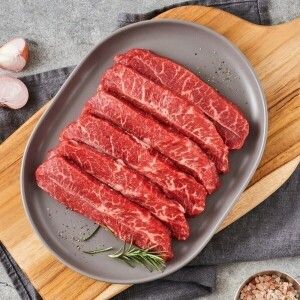 상품 이미지: 소고기 부채살 1kg (200g 5팩) 구이 육전용 스테이크 미국산 캐나다산