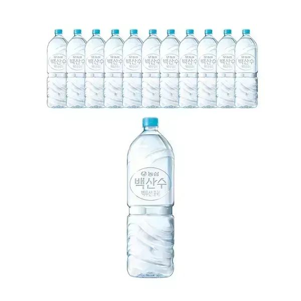 상품 이미지: 농심 백산수 유/무라벨 랜덤 2L, 12개