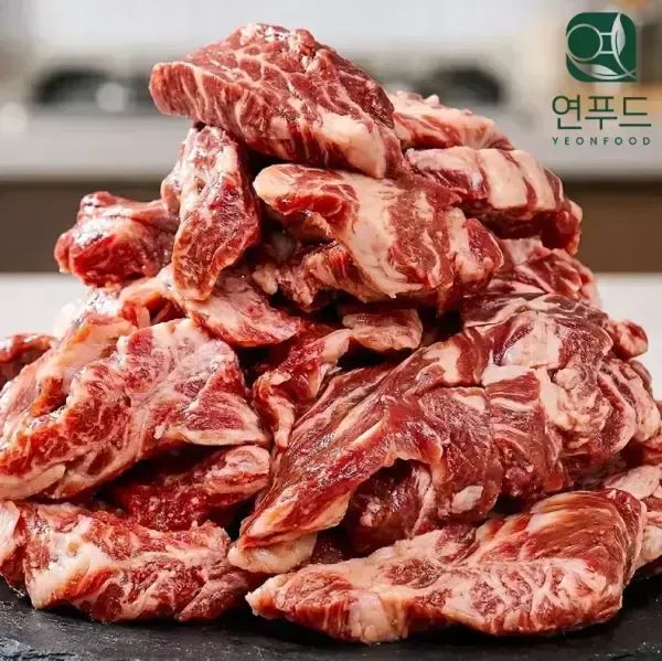 상품 이미지: [연푸드] 산더미 황제 소갈비살 늑간살 초이스 등급 1kg (500g * 2팩)