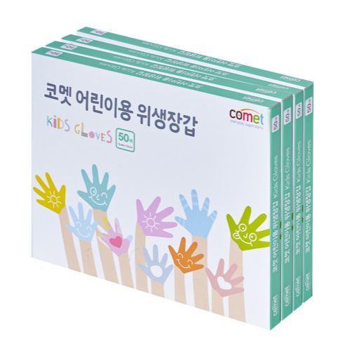 상품 이미지: 코멧 어린이용 일회용 장갑, 4개, 50개