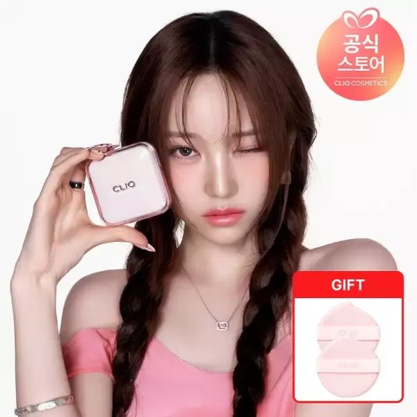 상품 이미지: 클리오 킬커버 메쉬 글로우 에센셜 쿠션 기획 [본품+리필] [GIFT] 전용 퍼프 2P