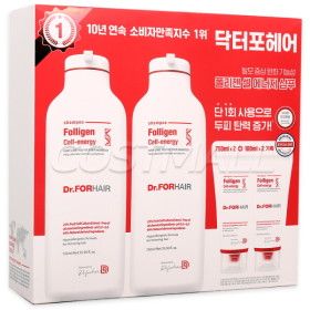 상품 이미지: DR.FORHAIR 닥터포헤어 폴리젠 셀에너지 샴푸 750ml x 2개 + 100ml