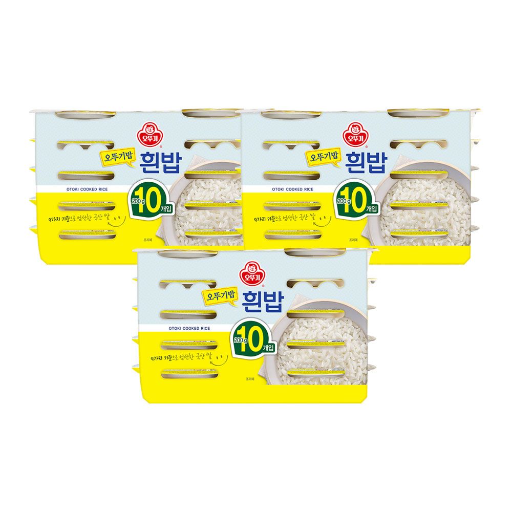 상품 이미지: 오뚜기 맛있는 오뚜기밥 흰밥 200g, 30개