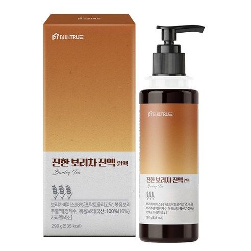 상품 이미지: 빌트루 진한 보리차 진액 원액 식약처인증 액기스 HACCP 국산 액상, 290g, 1개