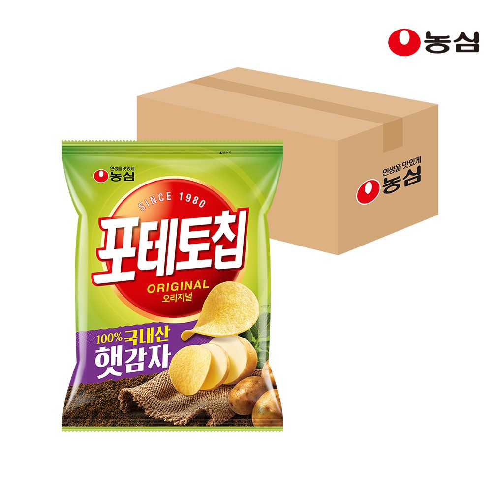 상품 이미지: 농심 포테토칩 오리지널 60g, 20개