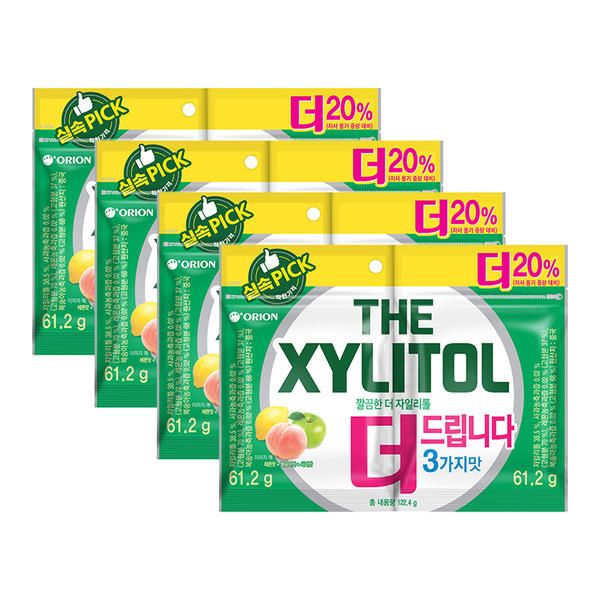 상품 이미지: 오리온 더자일리톨 리필 122g, 4개