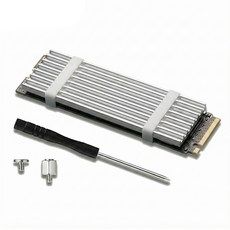 상품 이미지: M.2 SSD 방열판 NVME 히트싱크 히트파이프 기본형 P201, 실버