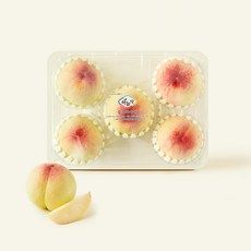 상품 이미지: 하늘작 당도선별 충주 부드러운 백도복숭아 4~6입, 1개, 1.25kg