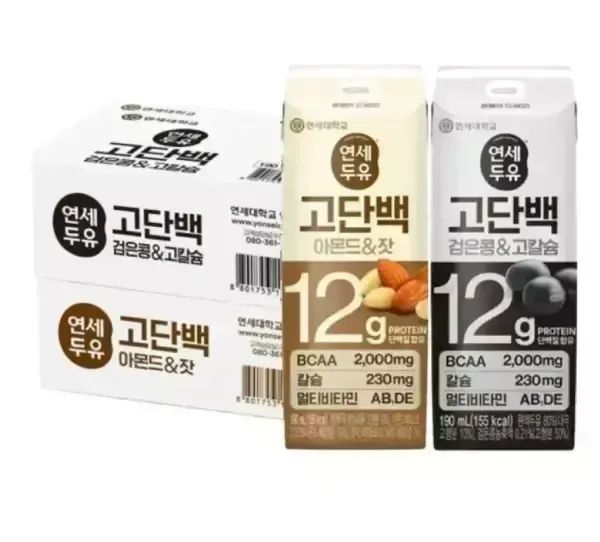상품 이미지: [본사직영]연세 고단백 아몬드잣+검은콩 190mlx48