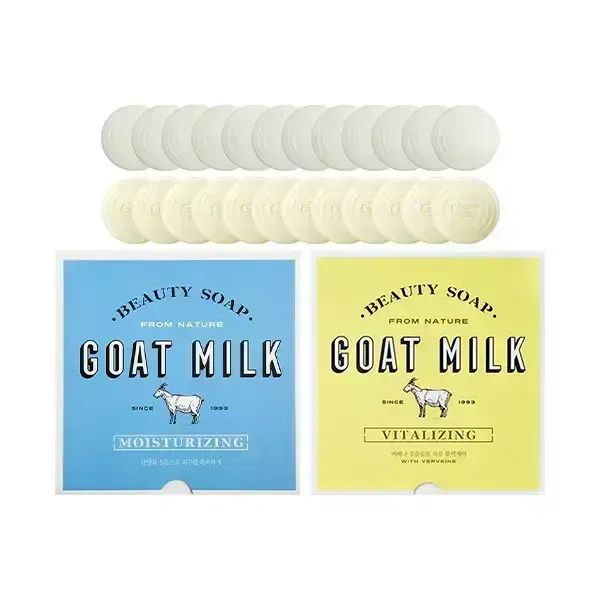 상품 이미지: 샤워메이트 산양유 비누 화이트우유 90g, 12개+버베나 90g, 12개