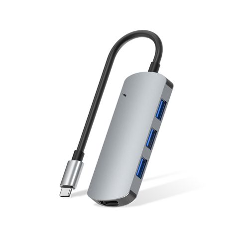 상품 이미지: ACMEZING 5포트 C타입 멀티허브 USB 3.0 초고속 4K HDMI PD100W 5in1 멀티포트 HC-5