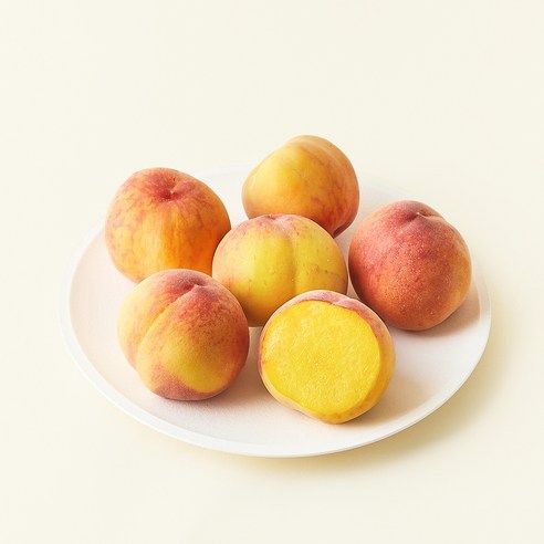상품 이미지: 하늘작 충주 당도선별 부드러운 황도복숭아, 1.8kg(5~8입), 1개