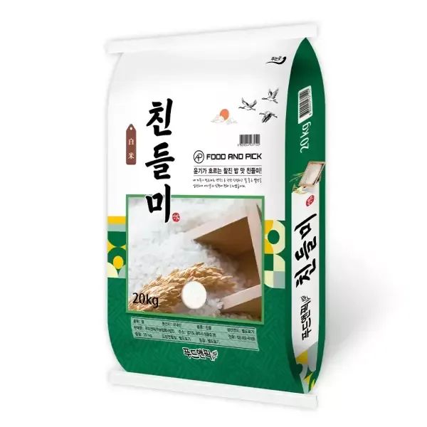 상품 이미지: 25년 푸드앤픽 특등급 친들미 단일품종 20kg 쌀 백미